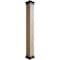 Ekena Millwork Rough Sawn Faux Wood Non-Tapered Square Column Wrap w/ Faux Iron Capital & Base, 6"W x 6'H COLURS06X072IRUF - alternate 1